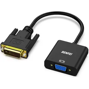 BENFEI Active DVI-D to VGA Adapter, DVI-D 24+1 to VGA Male to Female Adapter Accessories Cable