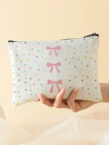 Butterfly Knot Snack Bag, Travel Organizer for Cosmetics and Emergency Snacks, Ideal Gift for Friends and Sisters, Fashionable Travel Storage Bag, Versatile Travel Accessory, Zipper Pouches, Travel Organization Pouch