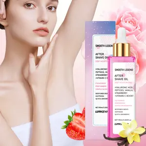 LINKEVAP Strawberry & Vanilla After Shave Oil – Moisturizing & Soothing Oil for Smooth, Hydrated Skin, Ideal for Women’s Shaving Care