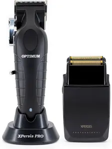 XPERSIS PRO Optimum Floating Lever Cordless Hair Clipper And USB Foil Shaver Combo Black