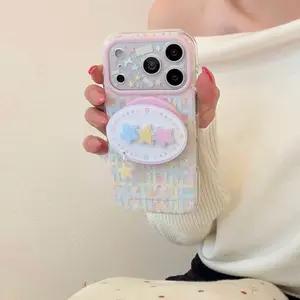 MagSafe Case for iPhone 13 14 15 16 17 Pro Max Phone CaseSeries with Colorful Stars Creative Aesthetic Korean Style Trending Phone Cover