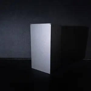 Dice Tower - Noir Matte Black Construction with Customizable Leather Insert for Unforgettable Gaming