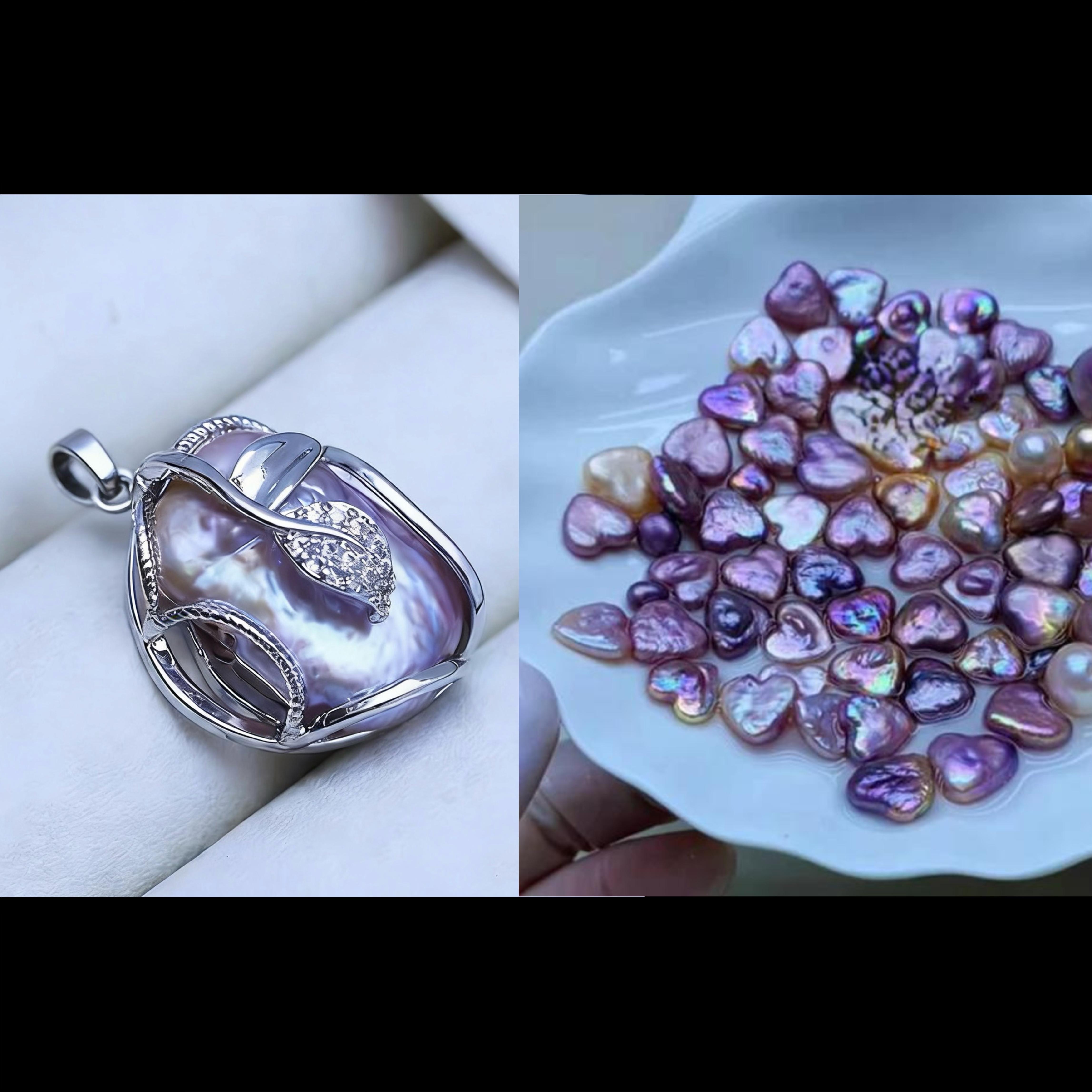 Pearl pendant+[live opening sales] Min 1 Heart as gift