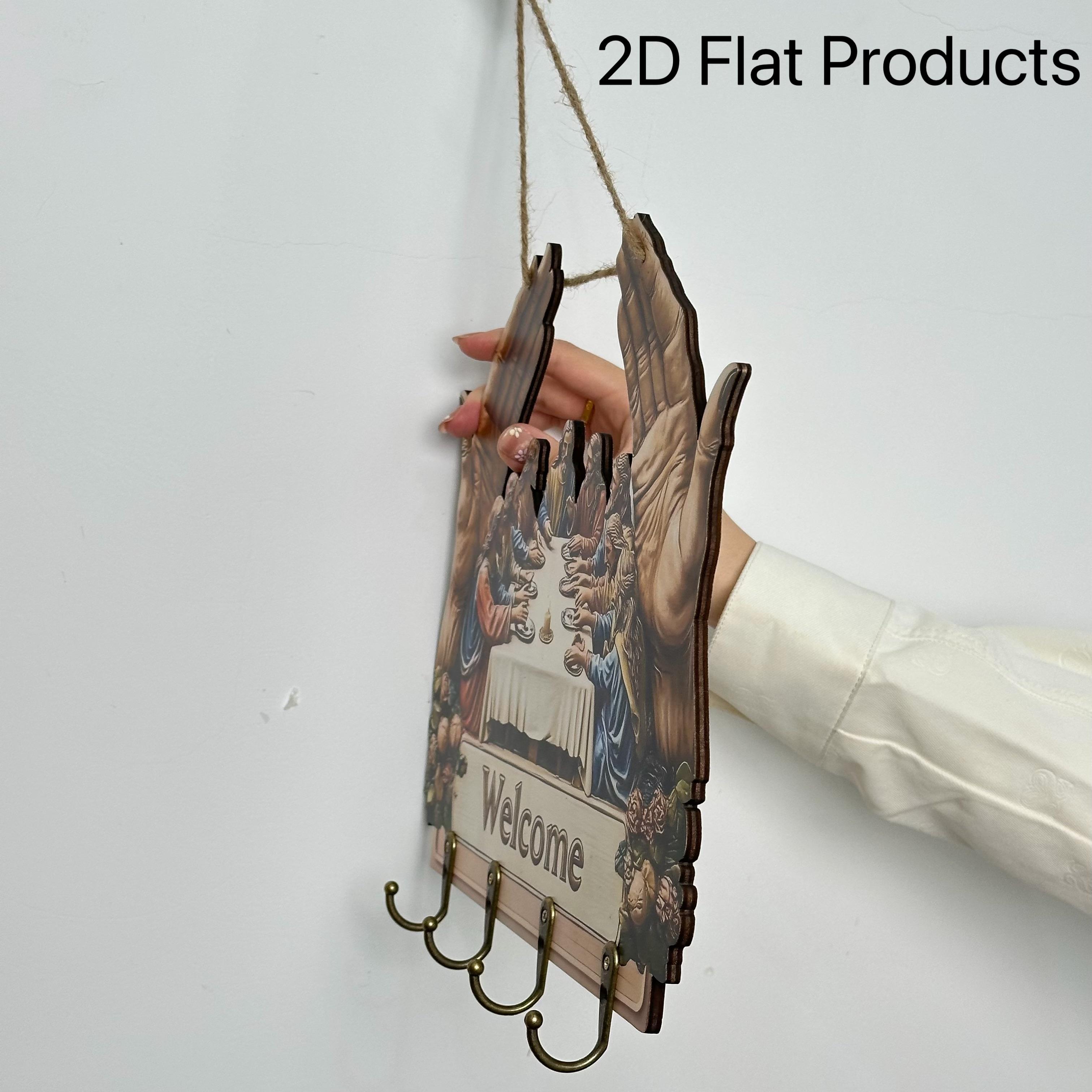 Flat Jesus and Disciples Wall Art Keychain 1 Piece Pack, Exquisite Religious Design with Four Metal Hooks, 10.4"x11.8" Artificial Wood & Metal Frame, Porch Welcome Sign, Farmhouse Style Seasonal Home Decor, Intricate Craftsmanship,Mother's Day gift Flat Jesus and Disciples Wall Art Keychain 1 Piece Pack, Exquisite Religious Design with Four Metal Hooks, 10.4"x11.8" Artificial Wood & Metal Frame, Porch Welcome Sign, Farmhouse Style Seasonal Home Decor, Intricate Craftsmanship,Mother's Day gift