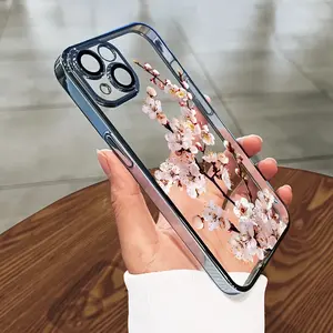 High-quality Transparent Floral Plant Phone Case/for iPhone 17 Air/16 Plus/15 Pro Max/14 Pro/13/12/11 and Other Mobile Phone Cases/Full Protection Shockproof Phone Case/Suitable as a Gift for Family or Friends/JTDDTPU8