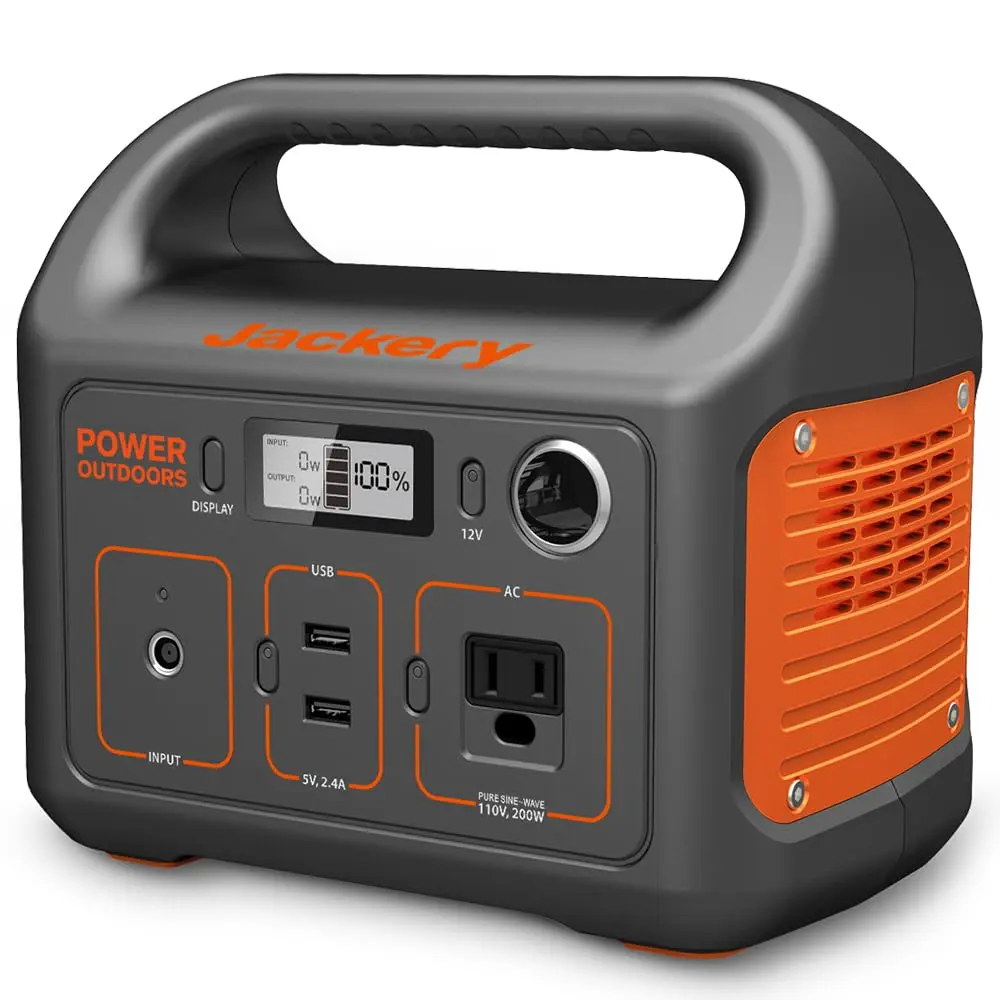 Summervibes：Jackery Portable Power Station Explorer 290 For Outdoor Travel black friday deal, 290Wh Backup Lithium Battery, 110V/200W Pure Sine Wave AC Outlet, Solar Generator for Outdoors Camping Travel Hunting Blackout power portable solar, Portable Pow