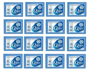 Q-tips Cotton Swabs Travel Size, 30 Count, (Pack of 16)