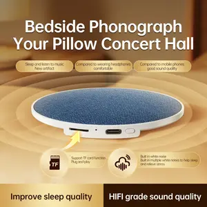 2026 Cross-Border Hot Selling Pillow Speaker, Sleep Aid Speaker for Music & Audiobooks, Stress Relief, Ultra-Thin Under-Pillow Sound System, Wireless Sleep Aid for Adults