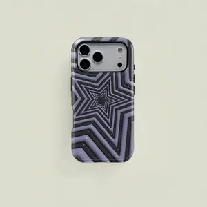 Stacked Starlight Tunnel Pattern Phone Case, Durable Two-In-One Protection, Fits iPhone 17 16 15 14 13 12 Pro Max, Samsung Galaxy S25 S24 S23 S22 Ultra Series