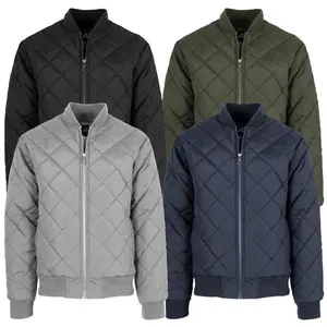 Men's Long-Sleeve Quilted Bomber Jacket & Heavyweight Flight Bomber Jackets (Sizes S–2XL)