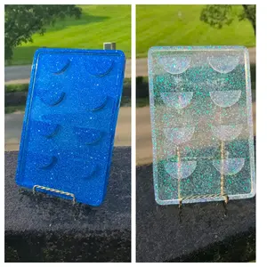 Glitter Eyelash Display Palette - Practical and Stylish Storage Solution for Your Lashes