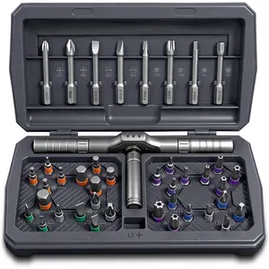 42 in 1  Ratchet  Set, DIY Ratchet  Set with Precision Bits, Ideal for  Repairs, DIY Projects, and Electronics,  Rotatable Ratchet Handle and Storage Case