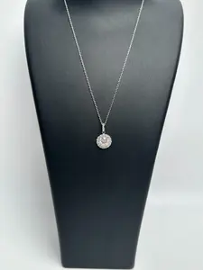 P13651-8.0 Moissanite Necklace Round