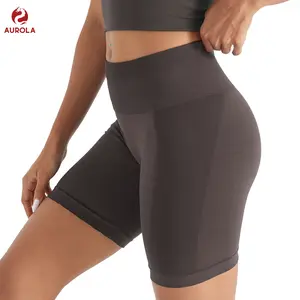 AUROLA Intensify Workout Shorts for Women Seamless Scrunch Short Gym Yoga Running Sport Active Exercise Fitness Shorts 5'' SpringStatements