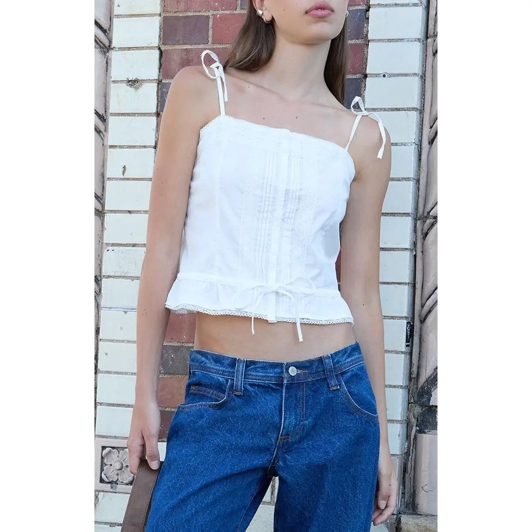 John Galt Women's White Maeve Top