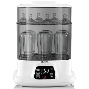 Baby Bottle Steri-lizer and Dryer, 10 Bottles Large Capacity, 4 in 1 Electric Steamer and Dryer for All Bottles, Parts & Baby Essentials, Touch Screen and Auto-Off