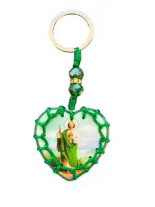San Judas Keychain, St Jude of Thaddeus Keychain, Gift for Him/Her