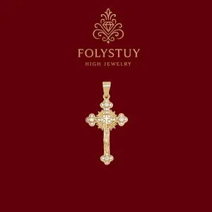 [25.8mm wide and 50mm long Cross pendant]FOLYSTUY(K144)Cross pendant - multi-functional wear -Unique design