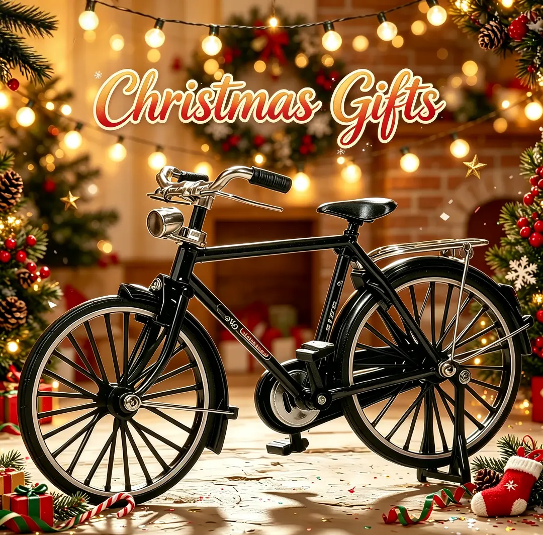 Vintage Bicycle Aluminum Miniatures Set (52-Piece) - Home Decor Figurine, Brain-Training Hands-On Toy, Collectible Gift for Adults