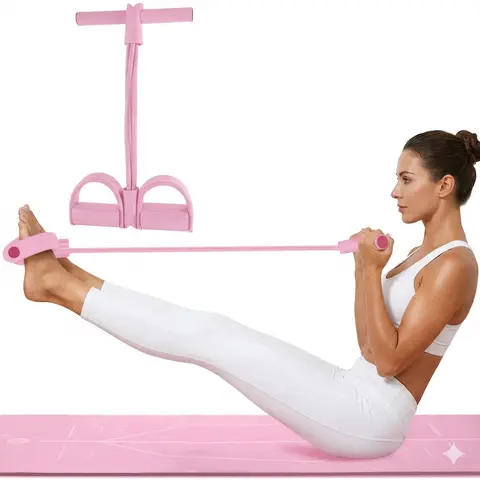 6 Tube Pedal Ankle Puller,Multifunction Tension Rope