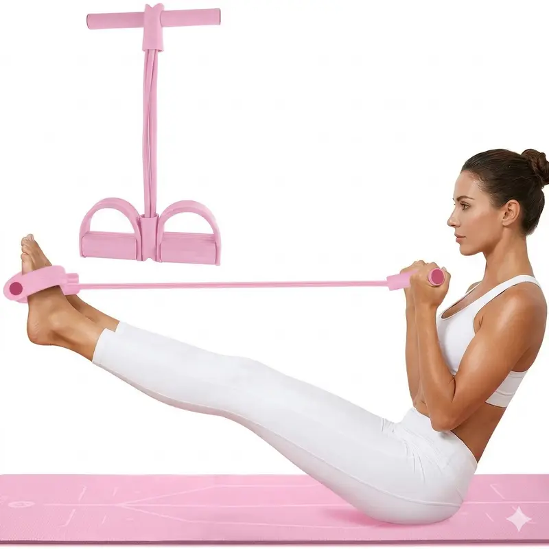 6 Tube Pedal Ankle Puller,Multifunction Tension Rope