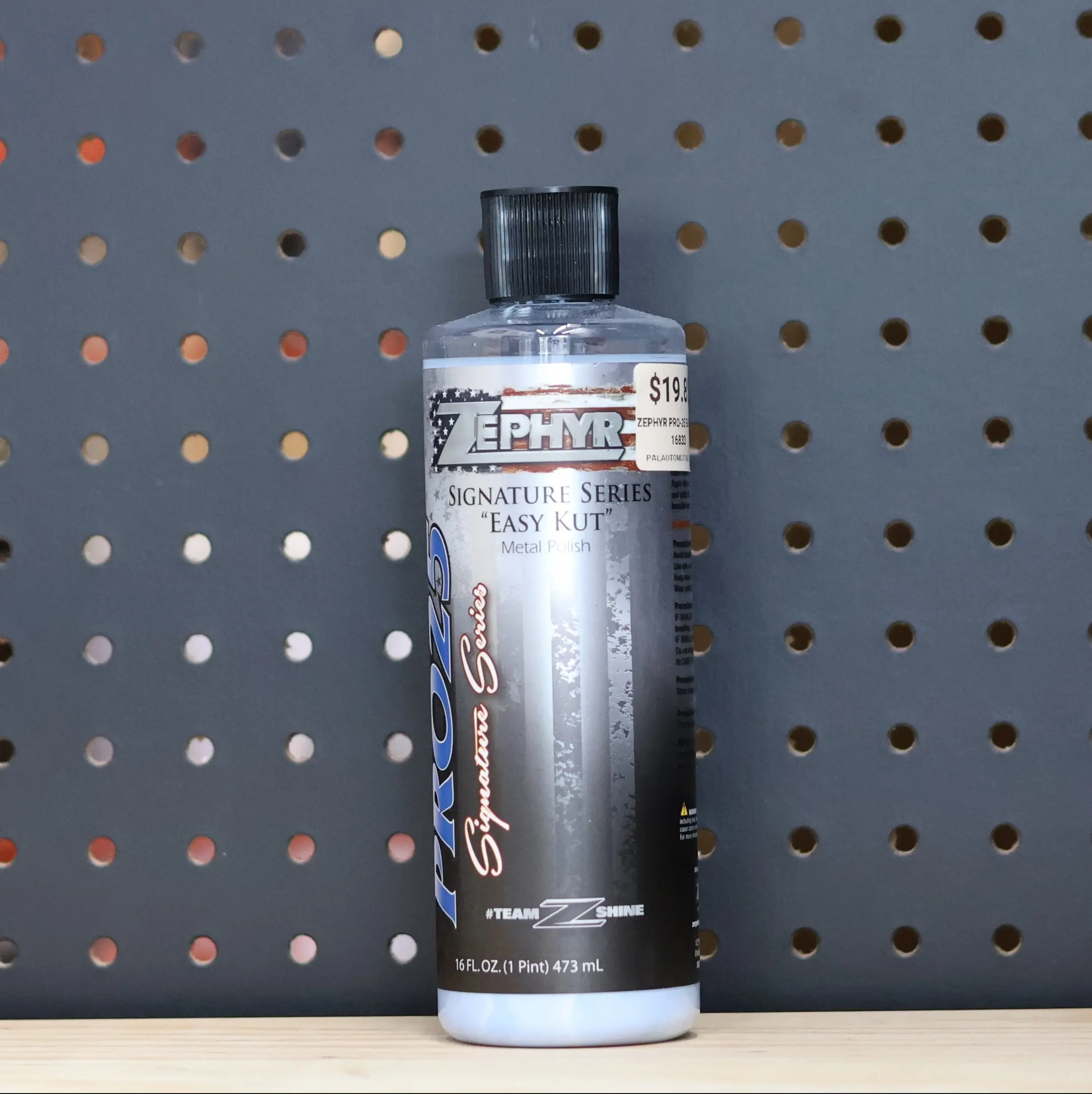 ZEPHYR PRO-25 EASY KUT POLISH PINT, Chrome Polishing Polishes, Fast Shine Polishes