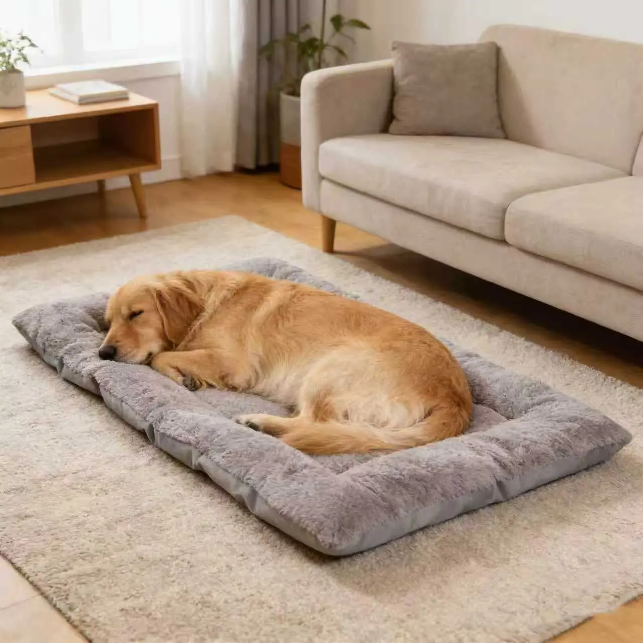 Upgraded and enlarged space pet winter mattress with added cotton for enhanced thickness, cold-proof and insulated pet bed suitable for cats and dogs of various sizes, moisture-resistant and heat-retaining mat heating