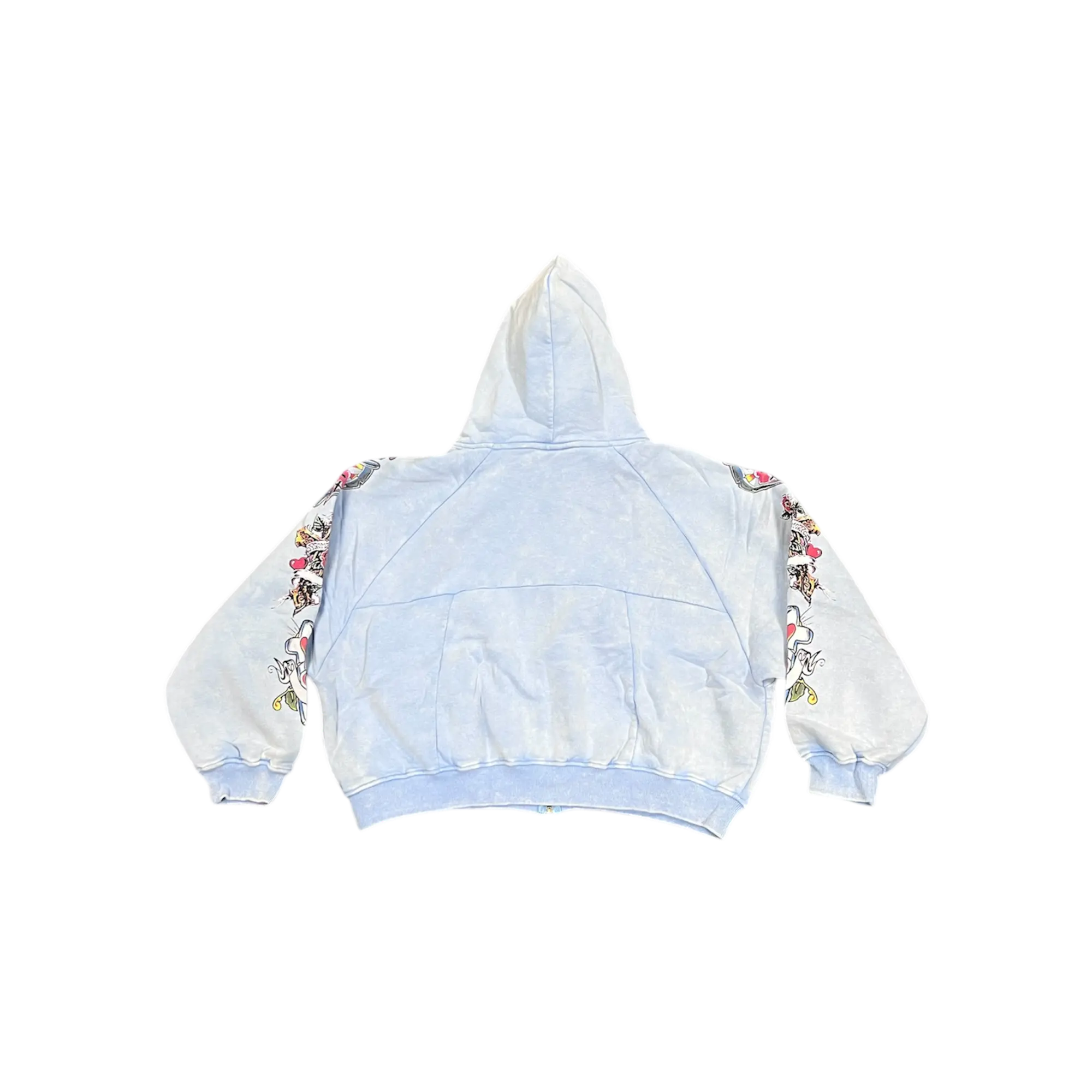 We Are Righteous Risen King Blue Cropped Zip-Up Hoodie - TikTok Shop