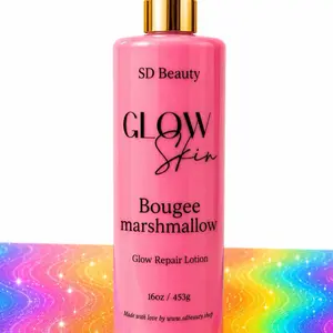 Boujee Marshmallow Shimmer Body Lotion, 12oz Hydrating Moisturizer with Soothing Formula for Skin Moisture Lock