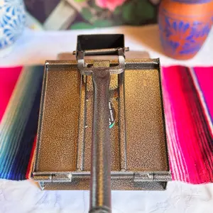 Reinforced Tortilla Press Metallic 8 in Kitchen Tool for Tortilla Making with Unique Design and Functionality