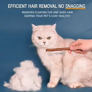 Pet Grooming Comb, Effective Floating Hair & Fur Remover, Flea Removal Brush, Practical Cleaning Tool for Cats and Dogs, Ideal for Home Daily Use