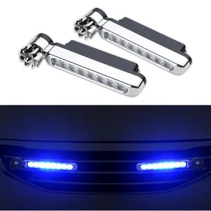 Wind-Powered LED Grille Light – No Install, Self-Charging DRL for Car & Motorcycle| Super Bright Daytime Running Light, Plug & Play