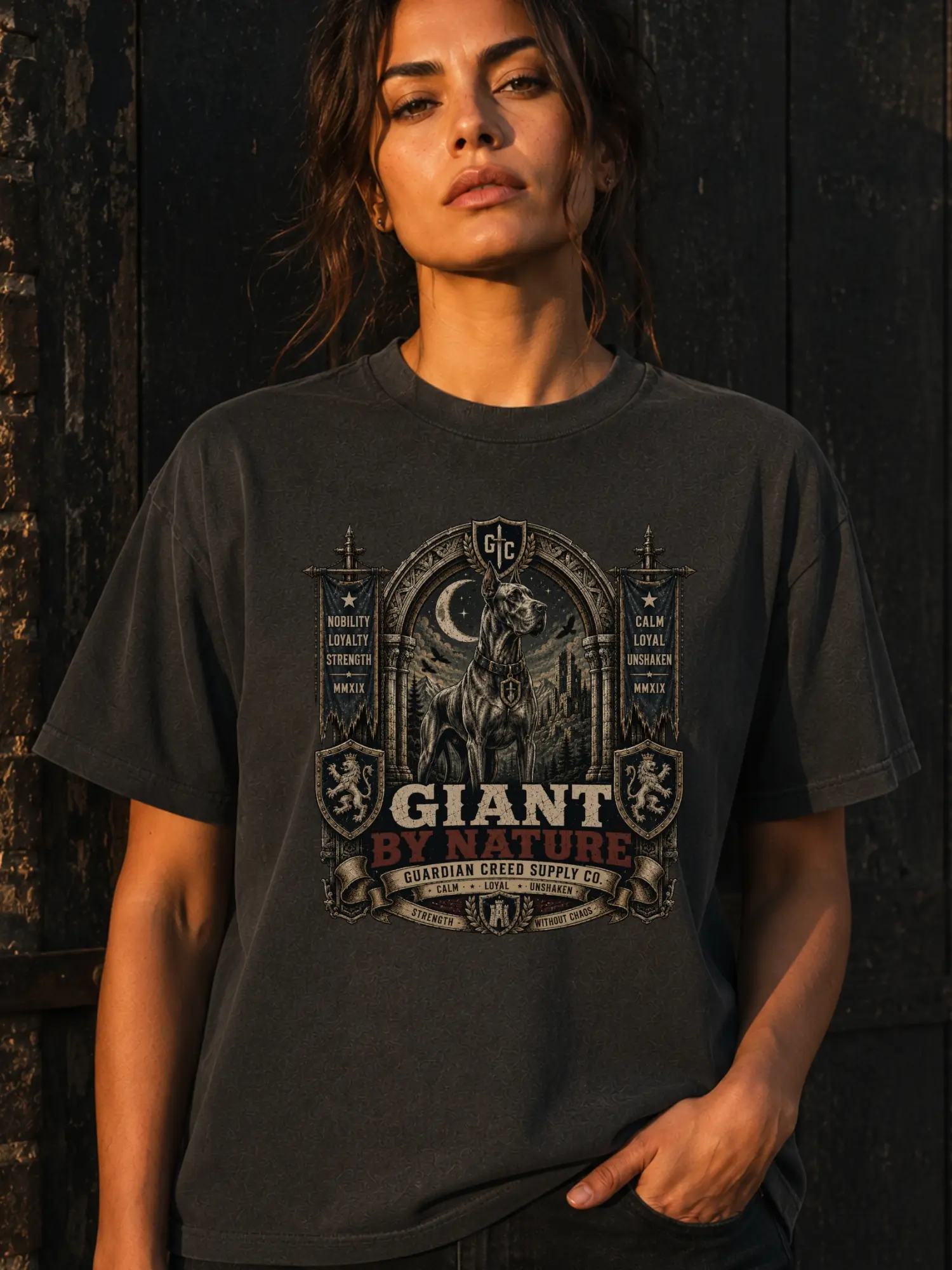 Great Dane Shirt | Giant By Nature Vintage Tee | Great Dane Gift For Him | Great Dane Gift For Her
