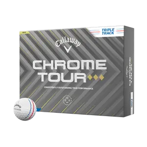 Callaway Golf Chrome Tour Triple Diamond Triple Track '25 Golf Balls in White