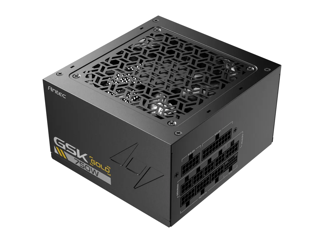 ANTEC GSK750 V2 ATX3.1, 750W Full Modular PSU, 80 PLUS Gold Certified, PCIE 5.1 Support, PhaseWave Design, Zero RPM Manager, 120mm Silent Fan, 10-Year Warranty, High-Quality Braided Cable