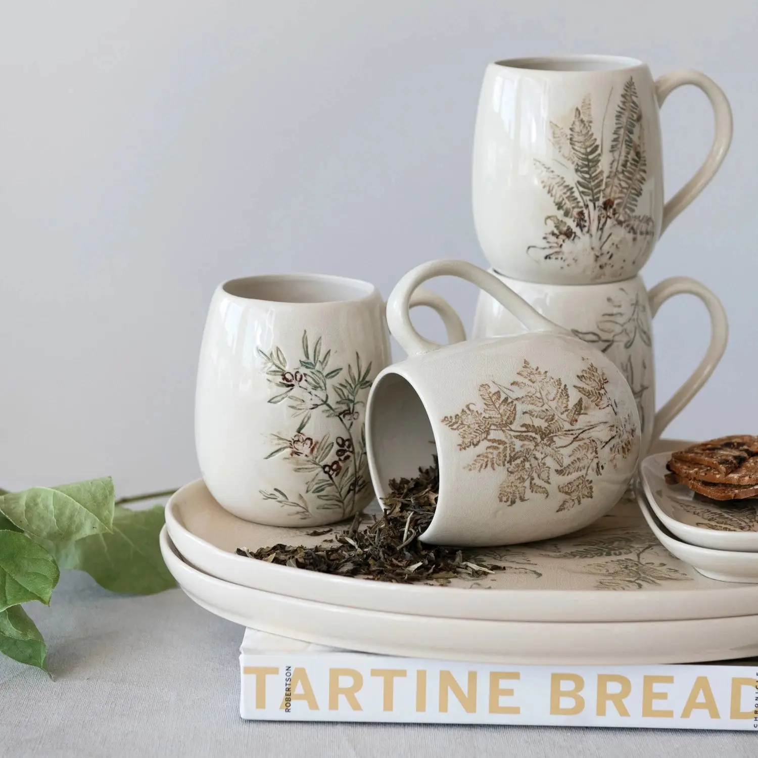 Debossed Stoneware Mug
