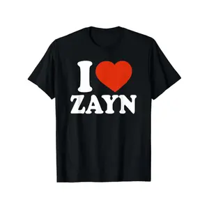 I Love Zayn, I Heart Zayn, Red Heart Valentine T-Shirt made in usa
