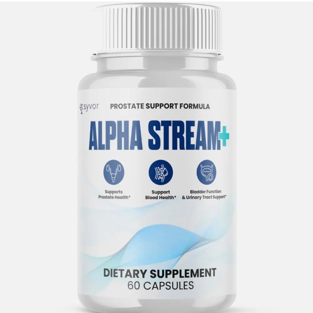 (1 Pack) Alpha Stream Plus Advanced Prostate Support Max Supplement 60 Capsules