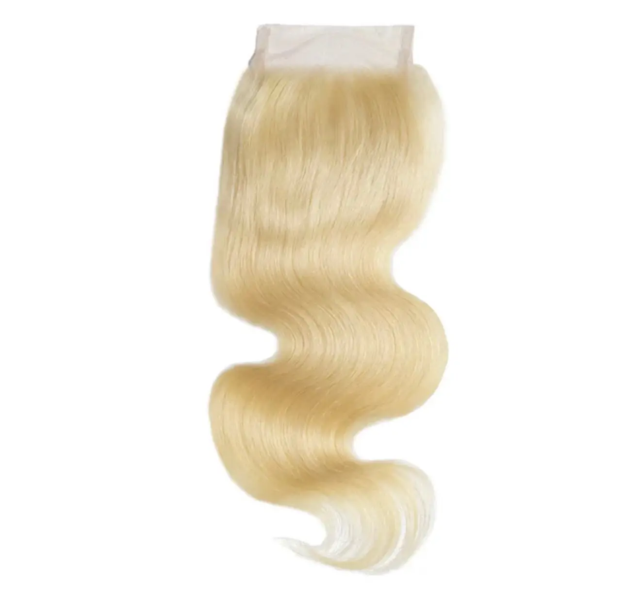 #613 BLONDE 5X5 TRANSPARENT CLOSURES