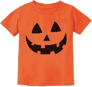 Tstars Jack O' Lantern Spooky Pumpkin Face Shirt - Boys, Girls & Toddler Halloween T-Shirt for Kids