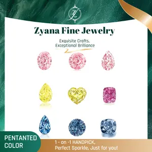 Loose Colored Lab-Created Gemstones | Fancy pink | Fancy yellow | Fancy blue | Certified