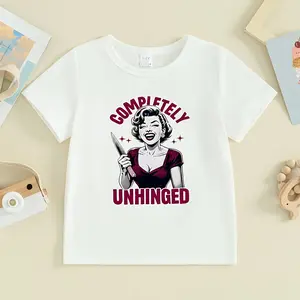 1pcs of Retro Housewife "Completely Crazy" Ironing Heat Transfer Illustration Design - Heat Transfer DTF Transfer Stickers, Washable Heat Press Decals, Suitable for T-Shirts, Pillows, Sweatshirts, Backpacks - Durable PVC Material