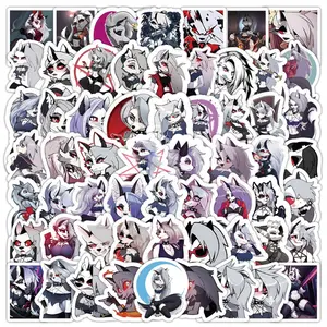 50PCS Dark Wolf Girl Anime Stickers Pack Waterproof Vinyl Decals for Laptop Water Bottle Phone Case Scrapbook Gothic Aesthetic Gift TikTok Viral Trending