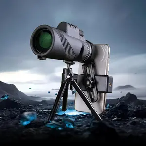 High Magnification Monocular, Monocular with Phone Adapter & Tripod, Outdoor Camping & Hiking Equipment for Bird Watching, Hiking & Wildlife Observation