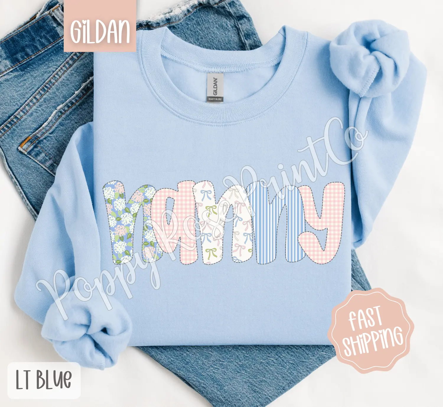 Floral Nanny Sweatshirt, Cute Spring Grandma Sweater, Coquette Flower Crewneck, Gift for Her