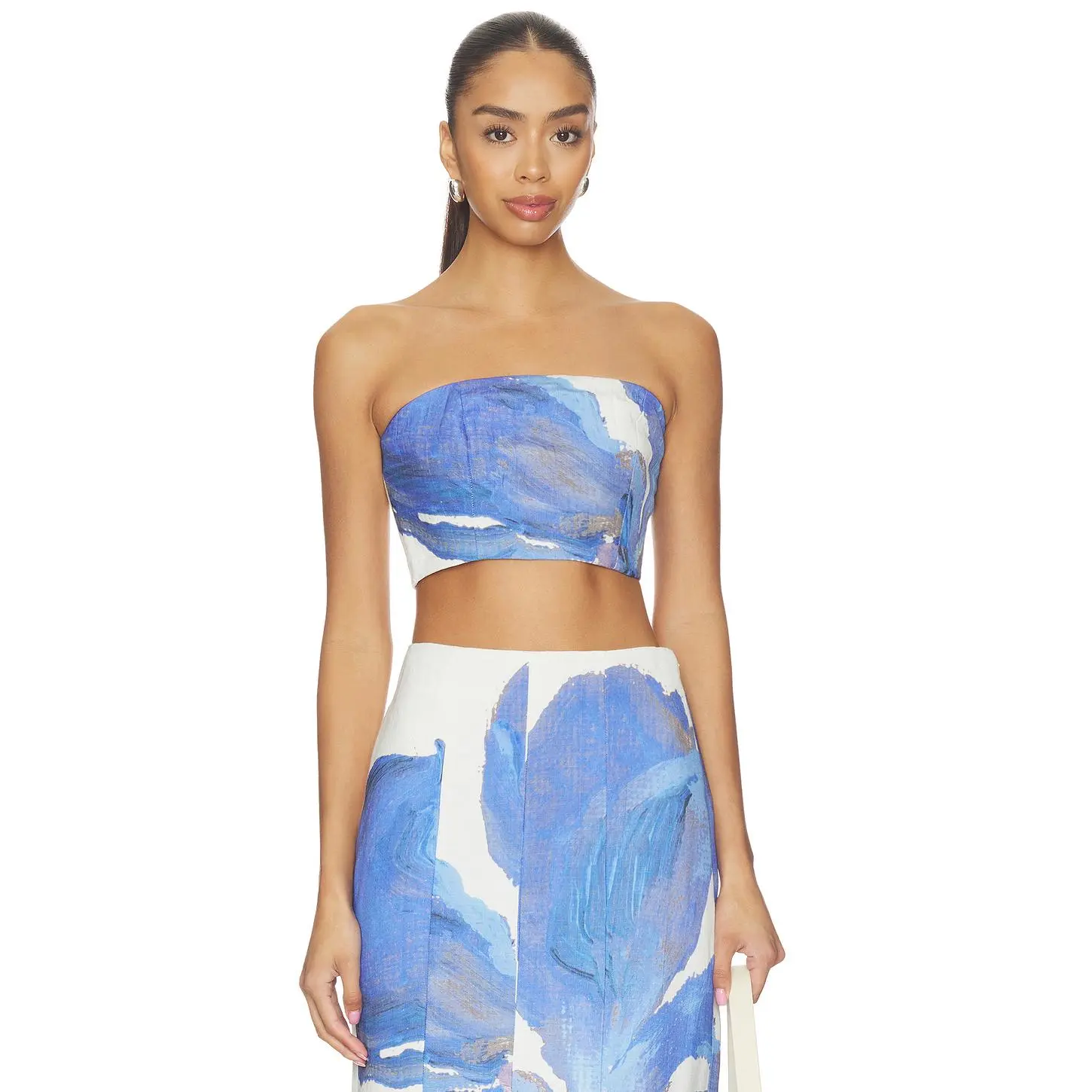 Significant Other Rumi Strapless Top in Spliced Bloom