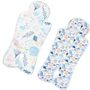 2 Pcs Gel Car Seat Cooling Pad for Baby Summer Breathable Ice Cushion Multifunctional Ice Stroller Cooler Mat for Stroller Baby Dining Chair Child Safety Seat(Vibrant Color,Dinosaur, Sea)