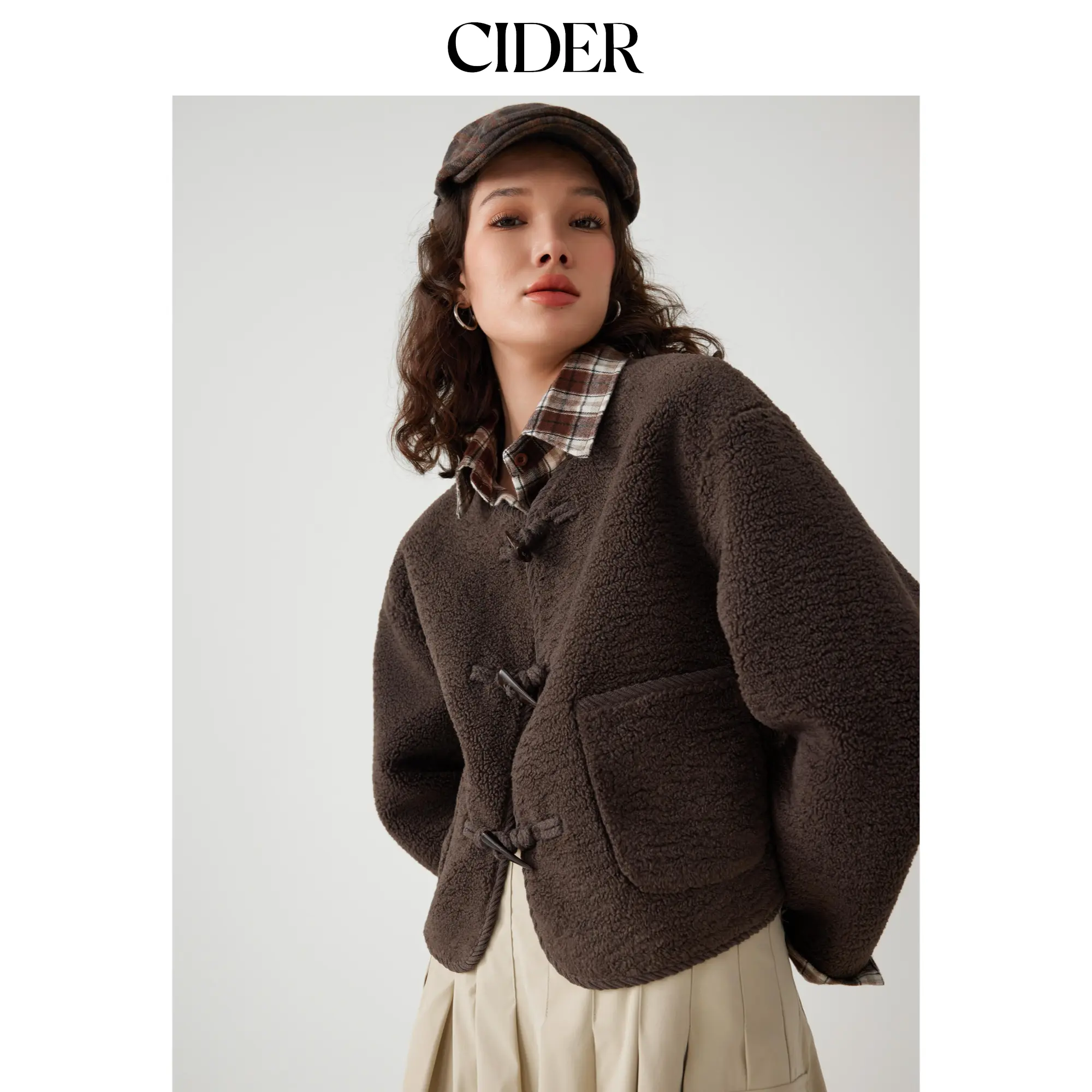 Cider [2 colors, size 0-10] Fleece Duffle Jacket