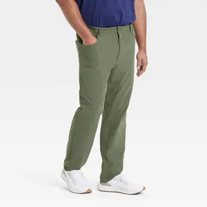 Men's 360 Lifestyle BIg 5-Pocket Golf Pant - All In Motion Green 32x34: Moisture Wicking, Quick Dry, Lightweight,