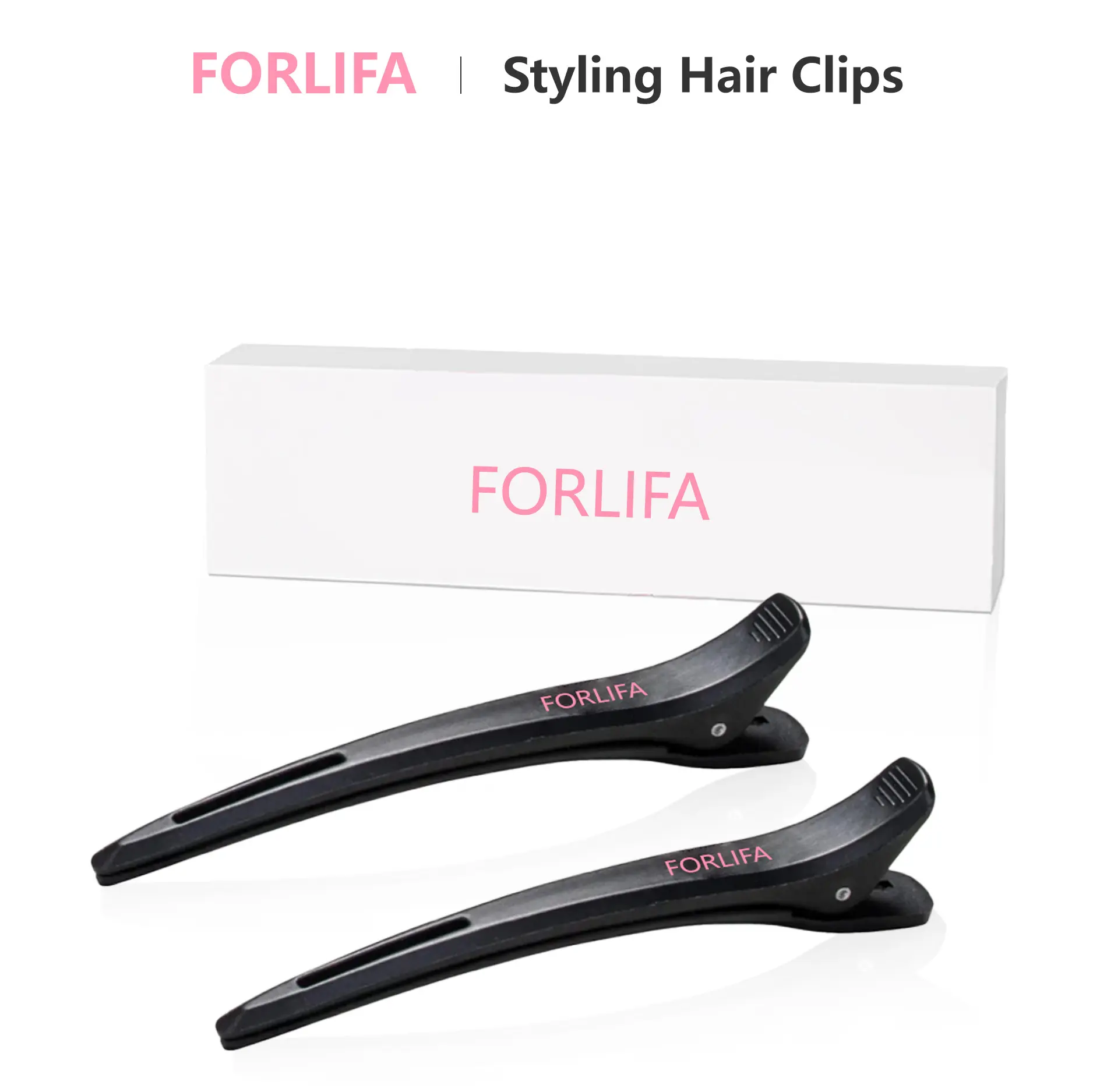 Professional Hair Clips for Styling Sectioning, Non Slip No-Trace Duck Billed Hair Clips with Silicone Band, Salon and Home Hair Cutting Clips for Hairdresser,Summervibes